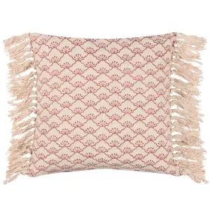 Yard Saku Blossom Fringed Feather Filled Cushion