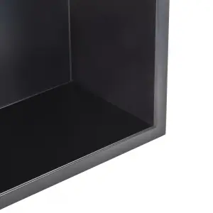 Thermopanel 304 Stainless Steel Recess Shower Niche Shelved - Matte Black (305x610x103mm)