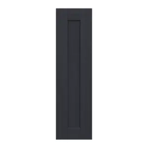 Alpinia Matt midnight navy wood effect Shaker Tall wall Cabinet door (W)250mm (H)895mm (T)18mm