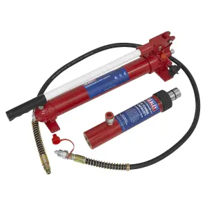 Sealey Snap Push Ram with Pump & Hose Assembly - 10 Tonne RE97.10-COMBO