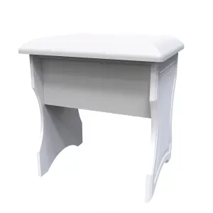 Windsor Stool in White Gloss (Ready Assembled)