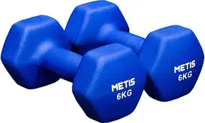 METIS Neoprene Hex Dumbbells | Essential Home & Gym Workouts With Colour-Coded Weights – Available In 17 Weight Options