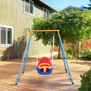 Safety Garden Rope Swing Seat for Detachable Hanging Seat with Support Back Baby Seat