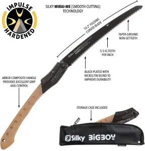 Silky Bigboy 2000 Professional Folding Saw Outback Edition XL Teeth 360mm