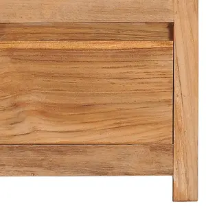 Berkfield TV Cabinet 100x30x35 cm Solid Teak Wood