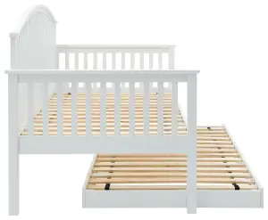 GFW Madrid Wooden Day Bed & Trundle Set  White