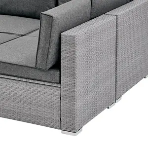 Tropez 10Pc Rattan Garden Furniture Sofa Set Large Modular Outdoor