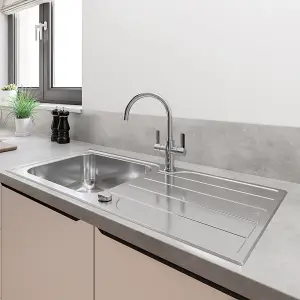 Grohe Start Chrome-plated Kitchen Twin lever Tap