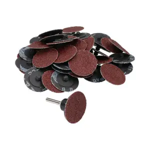 50mm Quick Change Rubber Backing Pad Adapter + 50pc 40 Grit Sanding Pads