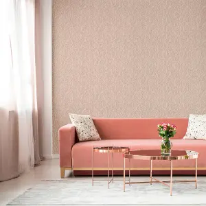 Muriva BLush Floral Mica effect Embossed Wallpaper