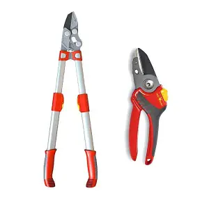 Wolf Garten RS900T POWER Cut Anvil Telescopic Loppers & RS2500 Pruner Secateurs