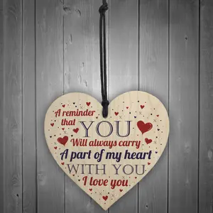 Red Ocean I LOVE YOU Plaque Special Valentines Gift For Him Her Husband Wife Anniversary Card Gift Plaque Keepsake Sign