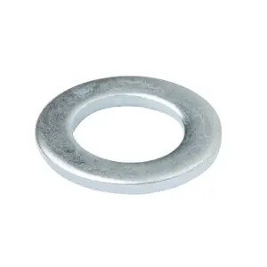 Diall M10 Carbon steel Small Flat Washer, (Dia)10mm, Pack of 20