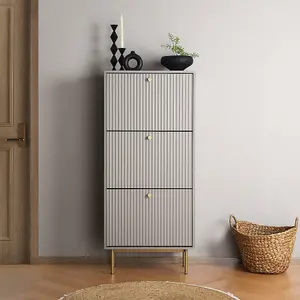 Devon -  Shoe Cabinet - Grey -