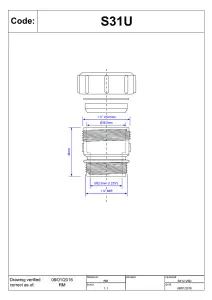 McAlpine S31U 1.25" Straight Connector - BSP Male x Universal