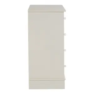 Interiors by Premier 4 Drawer Chest, White Dresser Chest of Drawers, White Dresser and Chest of Drawers, Modern Drawer Chest