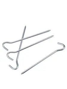 50 X Tent Pegs Galvanised Metal Steel