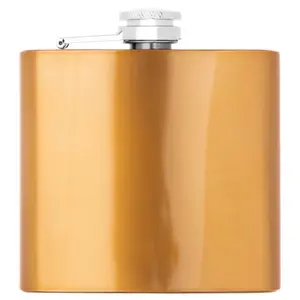 Essentials by Premier Auden 5Oz Gold Finish Hip Flask