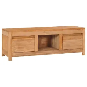 Berkfield TV Cabinet 100x30x35 cm Solid Teak Wood