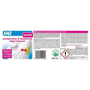 HG Perspiration Stain Remover Spray 250ml