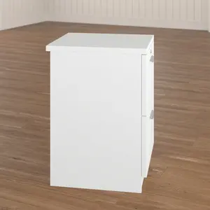 2 Drawer Filing Cabinet White