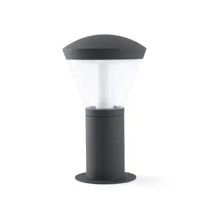 Luminosa Shelby LED Outdoor Pedestal Light White, Dark Grey IP65