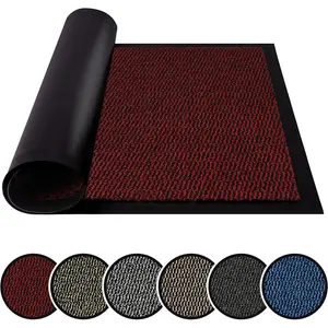 Caro Barrier Door Mat Red / 80cm W x 160cm L