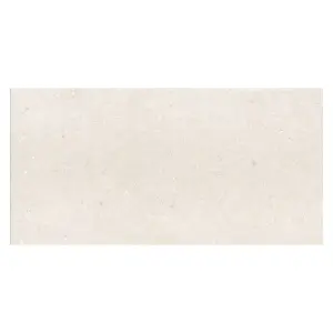 Azure Matt White Stone Effect Porcelain Outdoor Tile - Pack of 15, 10.8m² - (L)1200x(W)600mm