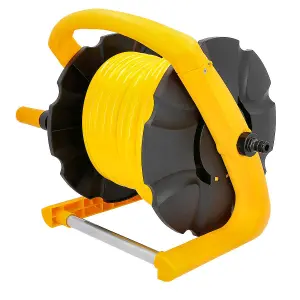 TOUGH MASTER Hose Pipe Reel wall mounted portable has 20m hose, lightweight