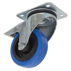 Sealey Castor Wheel 100mm Plate Swivel With Total Lock 160kg Load SCW3100SPL