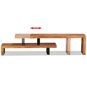 Berkfield TV Stand Solid Acacia Wood