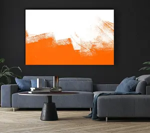 Orange Wash Canvas Print Wall Art - Medium 20 x 32 Inches