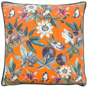 Wylder Wild Passion Creatures Digitally Printed Piped Feather Rich Cushion