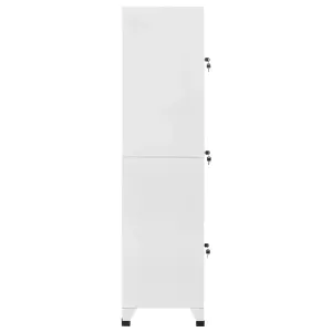 Berkfield Locker Cabinet with 3 Compartments 38x45x180 cm