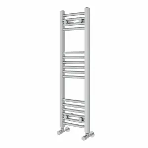 Right Radiators 1000x300 mm Curved Heated Towel Rail Radiator Bathroom Ladder Warmer Chrome