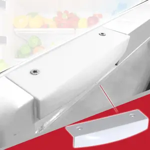 SPARES2GO Universal Replacement Fridge Freezer Handgrip Door Handle (White, 145mm)