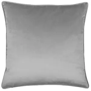 Geometric Square Throw Pillow Cover Silver