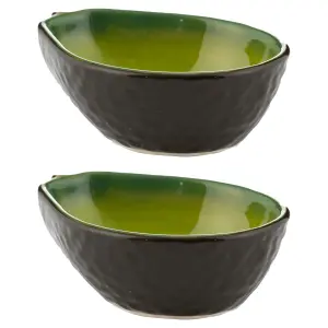 Set of 2 World Foods Avocado Bowl 12cm