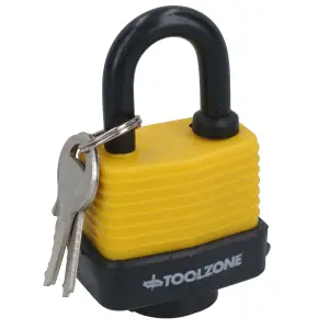 40mm Padlock Laminated Waterproof Security Shed Gate Lock Shackle