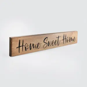 Peak Heritage Engraved Wooden Sign 60cm - Home Sweet Home