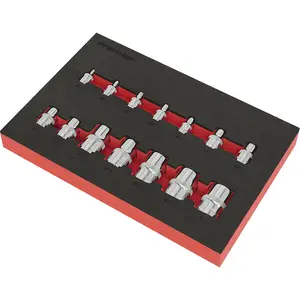 14-Piece TRX Star Socket Set - Chrome Vanadium Steel with EVA Tray