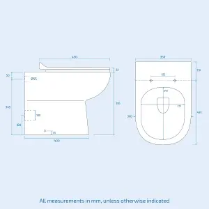 Nes Home 1100mm Vanity Basin Unit, WC Unit & Elso Back to Wall Toilet Anthracite