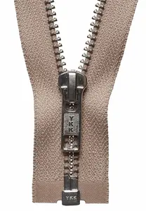 N/FREE O/E ZIP 66CM - Nickel Free Metal Open End Zip: 66cm: Fawn - YKK