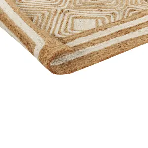 Jute Area Rug 160 x 230 cm Beige MENGEN