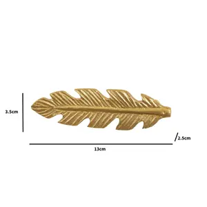 Melody Maison Gold Feather Drawer Knob