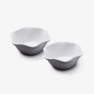 WM Bartleet & Sons Porcelain Ice Cream Serving Bowl, Set of 2