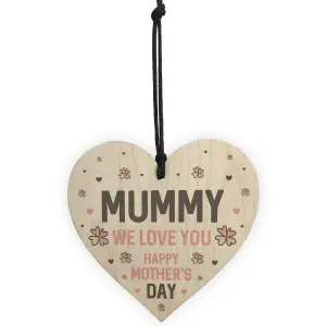 Mothers Day Gift for Mummy Wooden Heart Gift For Her Thank You Keepsake