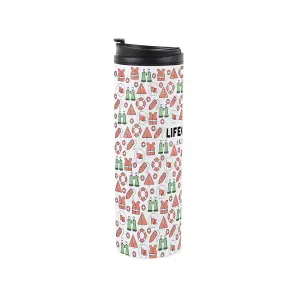 Lifeguard Travel Mug - Novelty Swimming Gift Stainless Steel Vacuum-Sealed Double-Walled Hot/Cold Drinks Travel Flask