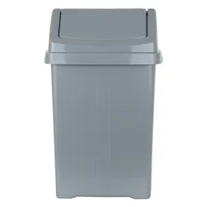 Wham Casa 1x 15L Swing Bin Silver