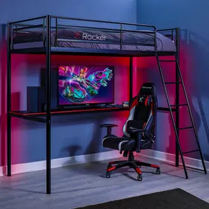 HQ High Sleeper Bunk Bed with Built-in-Desk by X Rocker